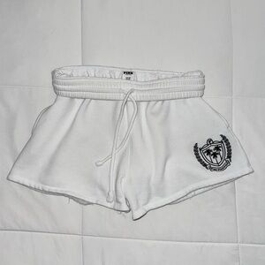 PINK Victoria’s Secret Sweat Shorts White Size Small